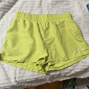 Wilo Women's Athletic Lime Green Shorts
